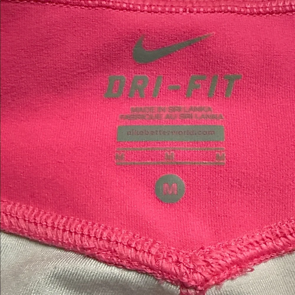 Nike Dynamic Pink and Blue Striped Leggings